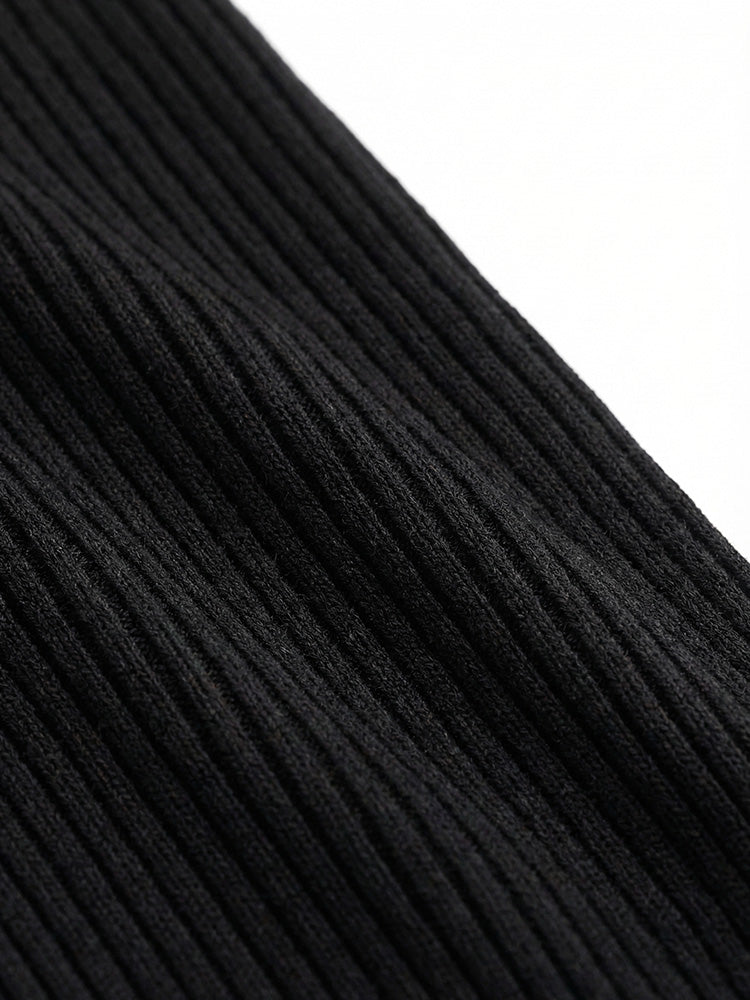 【 タイム限定 さらに30%OFF】【長袖ニットタイトロングワンピース】着痩せして綺麗なシルエットに