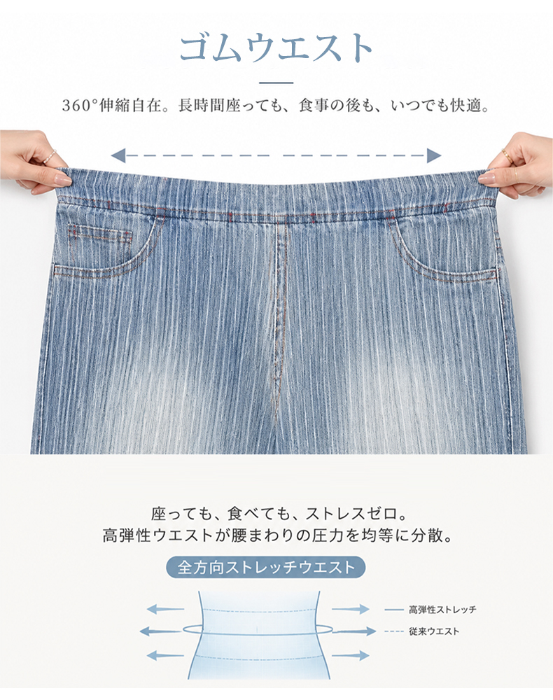 【プリーツドレープ涼感ワイドロングパンツ】  高精細3Dデジタルプリントとプリーツの融合が、張り出しヒップや脚のラインの悩みをカバー。-sosove