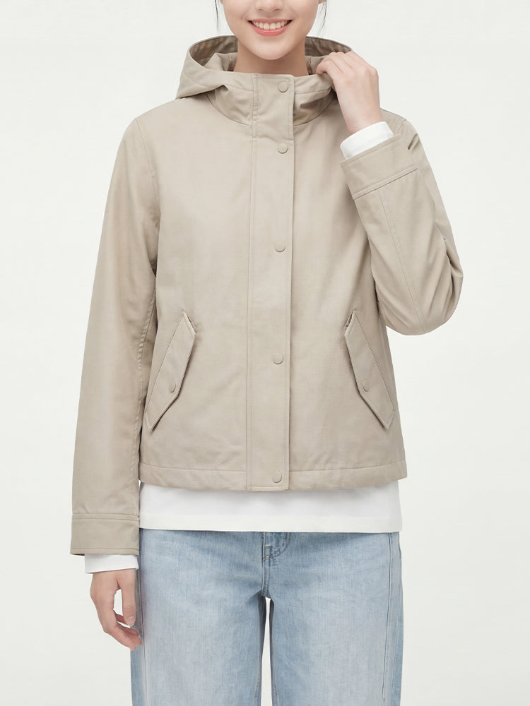 【春用パーカージャケット】無地・カジュアルに着回せるマウンテンパーカー デイリー使いに最適