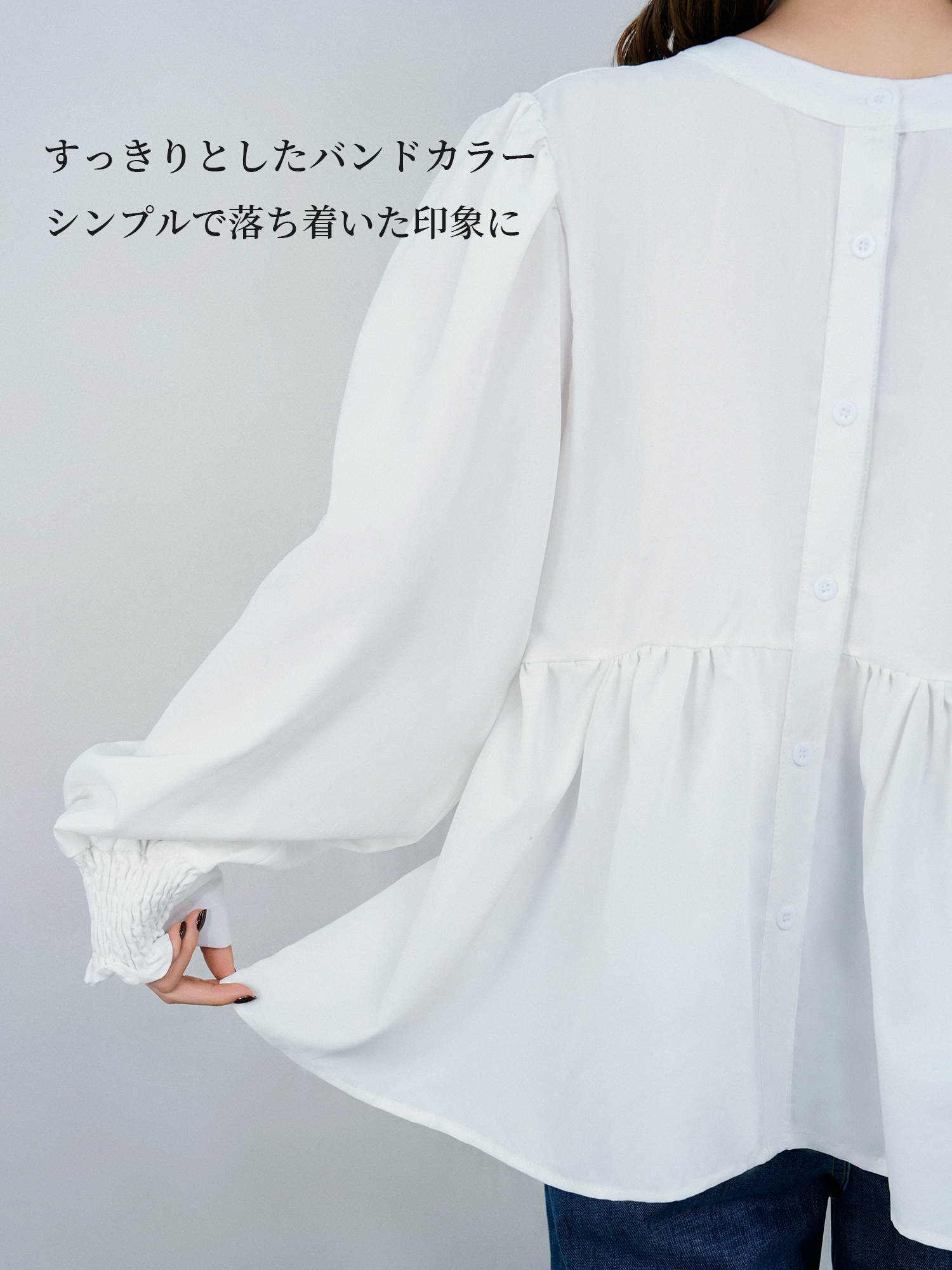 着回しやすい薄手の前後2WAYブラウス 通勤・お出かけに