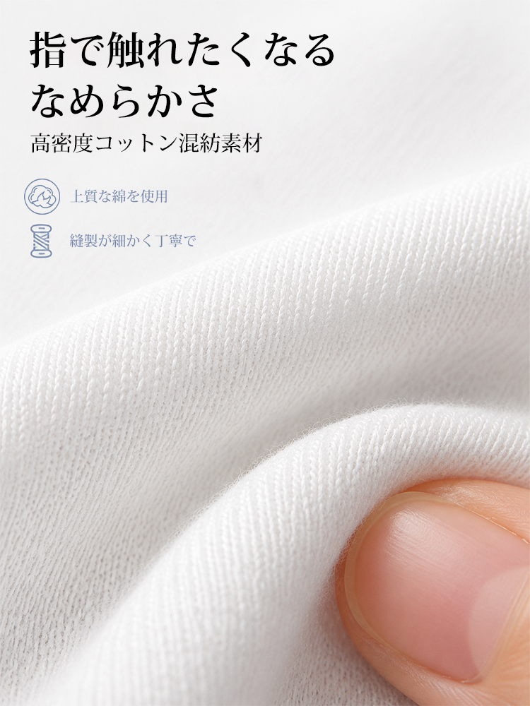 スリムフィットクルーネック半袖