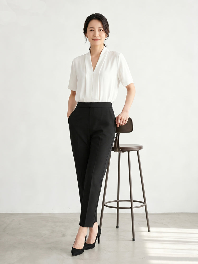 【忙しい日々に必須】伸縮性で楽ちん、洗濯後もキレイ。通勤・外出に大活躍！