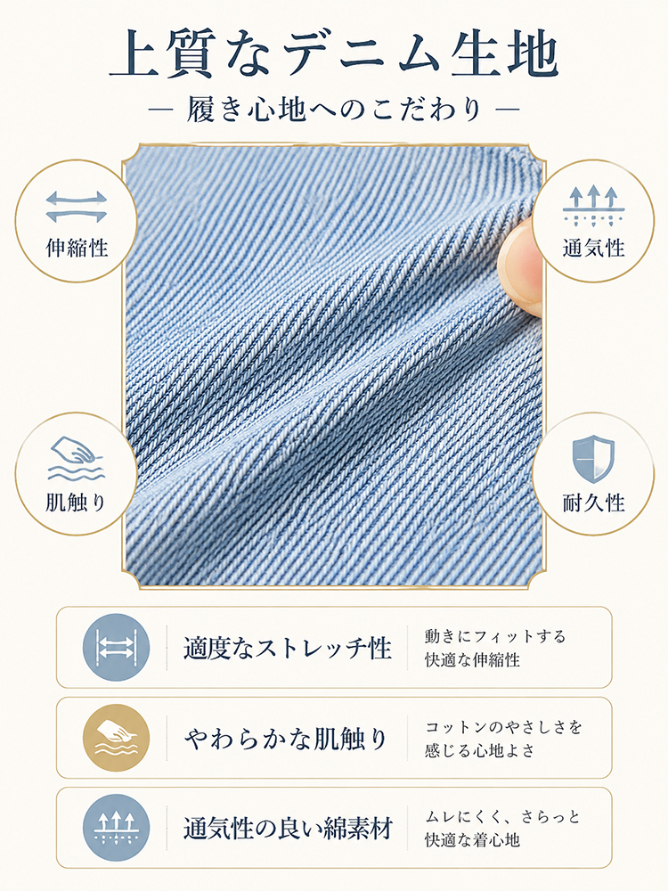 【ダブルポケットデニムフレアパンツ】インスタ映えする甘く可愛いデザイン、高ストレッチで締め付け感なし、脚長補正効果抜群。ダブルポケットで様々なシーンに活躍。