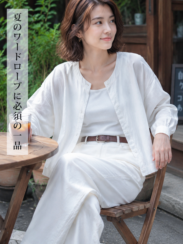 sosove-棉麻防晒短衬衫