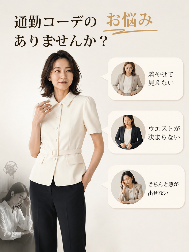 【ミニマルで上品】オフィスコーデはこれにおまかせ。500回のパターン修正で叶える、あなたらしい美しいライン。-sosove