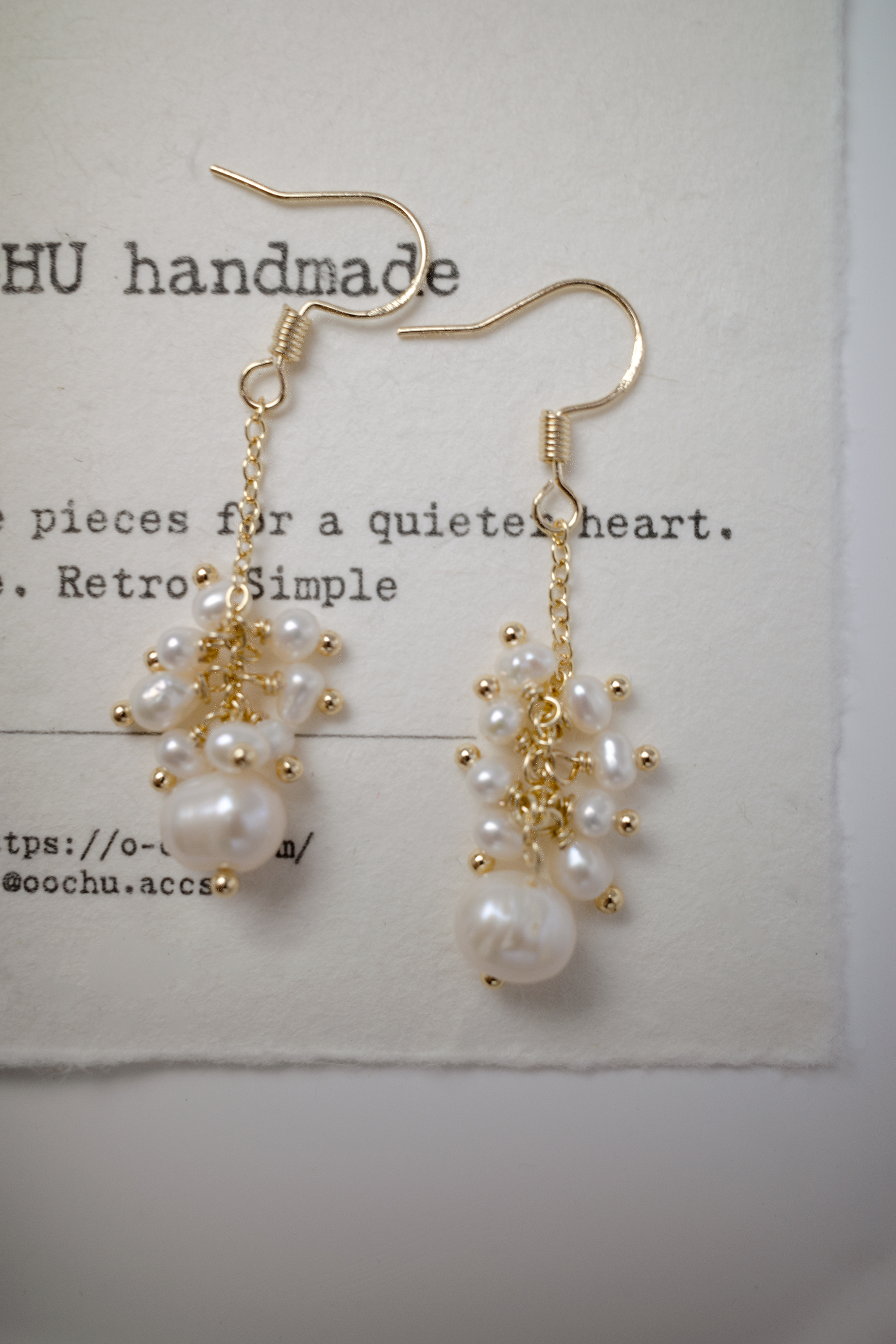 Blanc Dance Pearl Earrings
