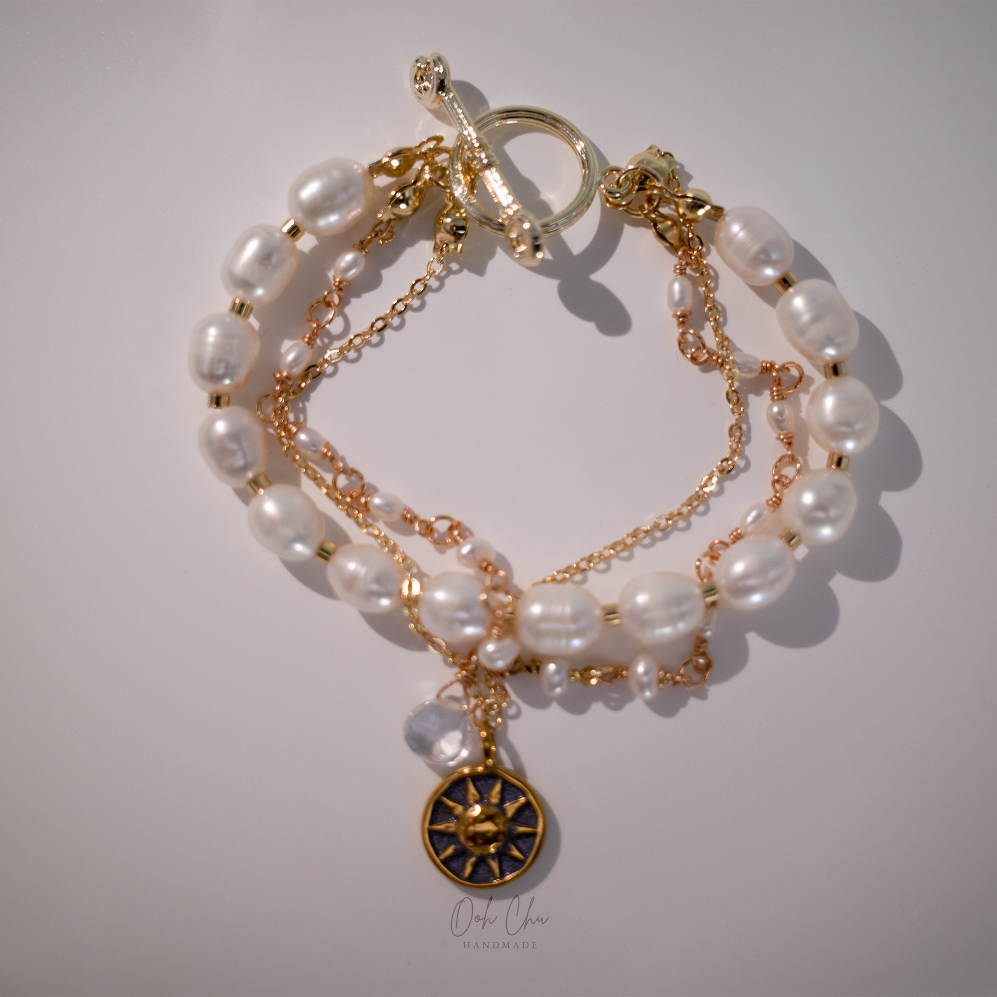 The Solar - Natural Pearl Bracelet