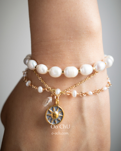 The Solar - Natural Pearl Bracelet