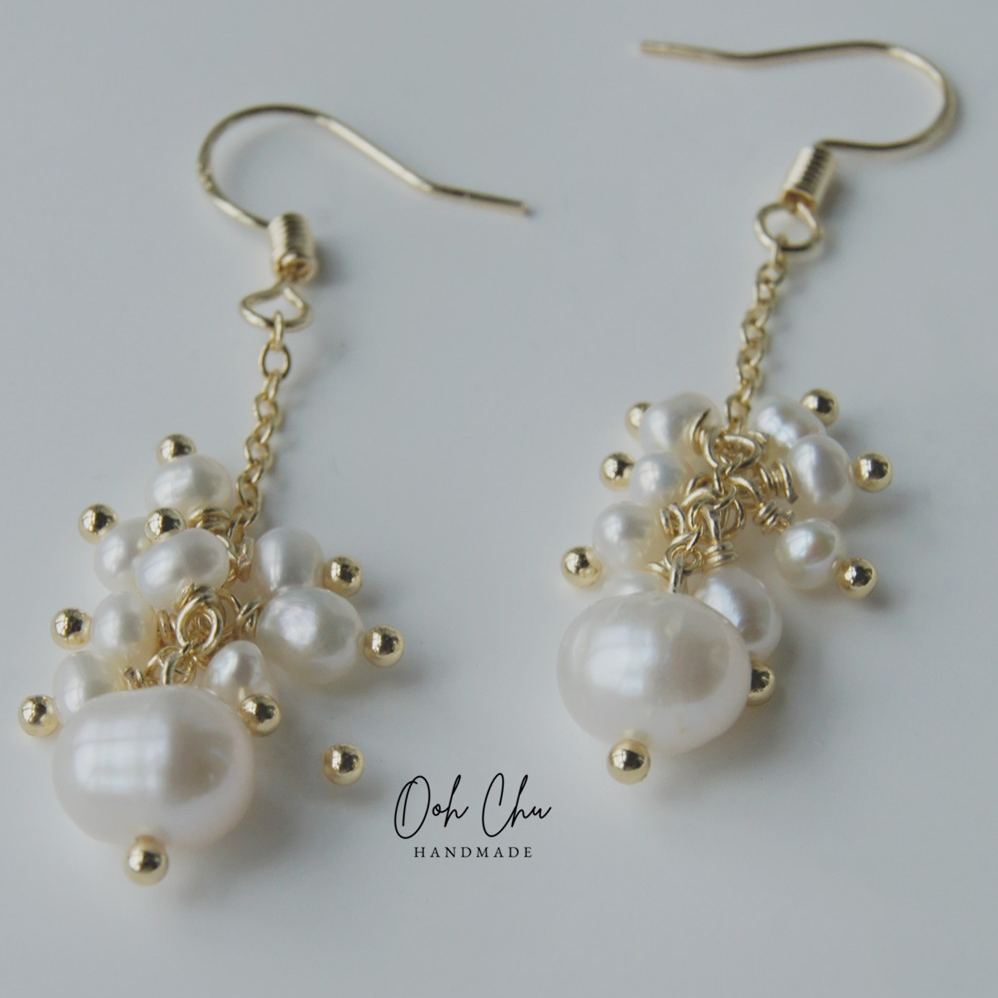 unique natural freshwater pearls irregular shape soft luster one of a kind jewelry texture