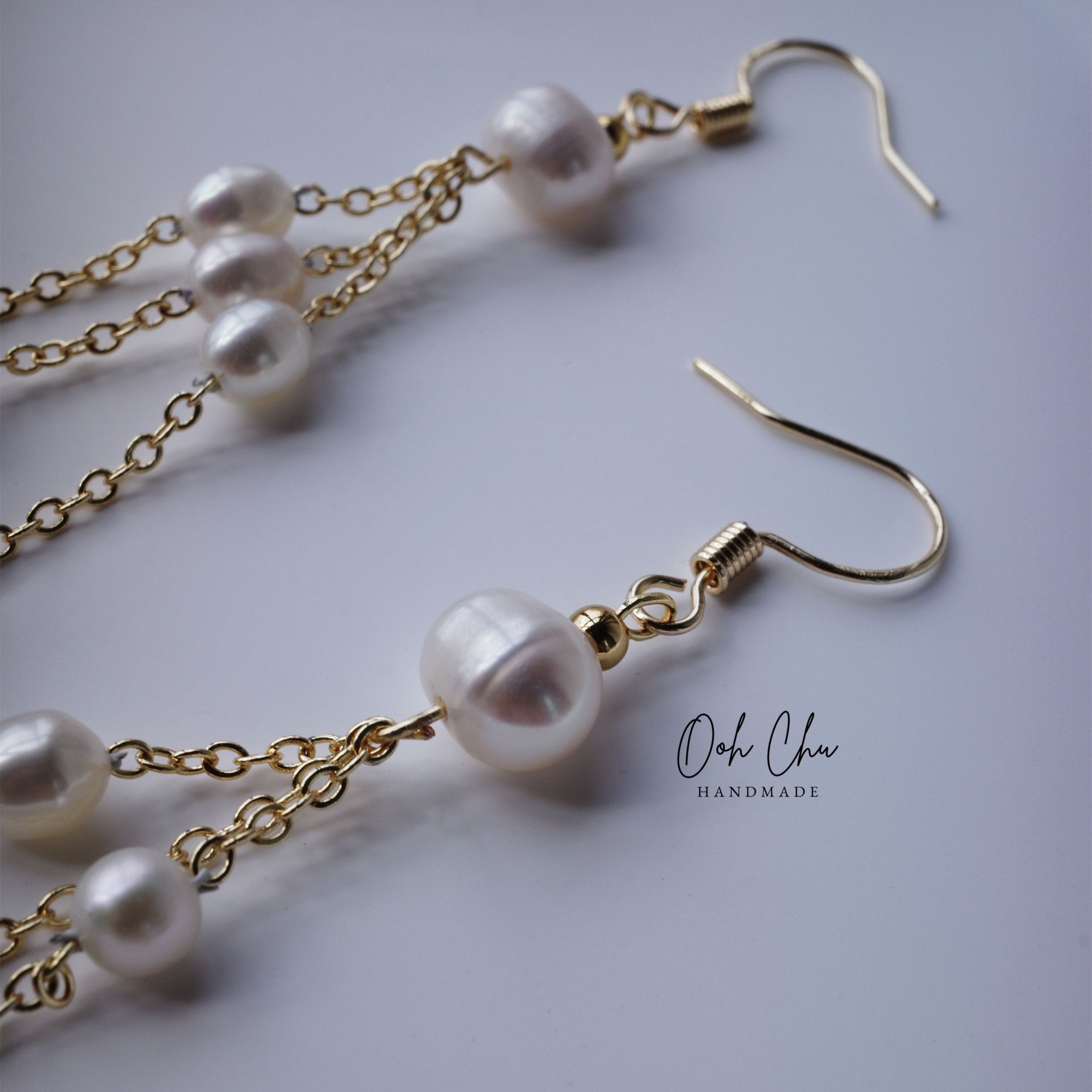 14K gold filled fine chain handcrafted earrings hypoallergenic durable elegant jewelry craftsmanship detail