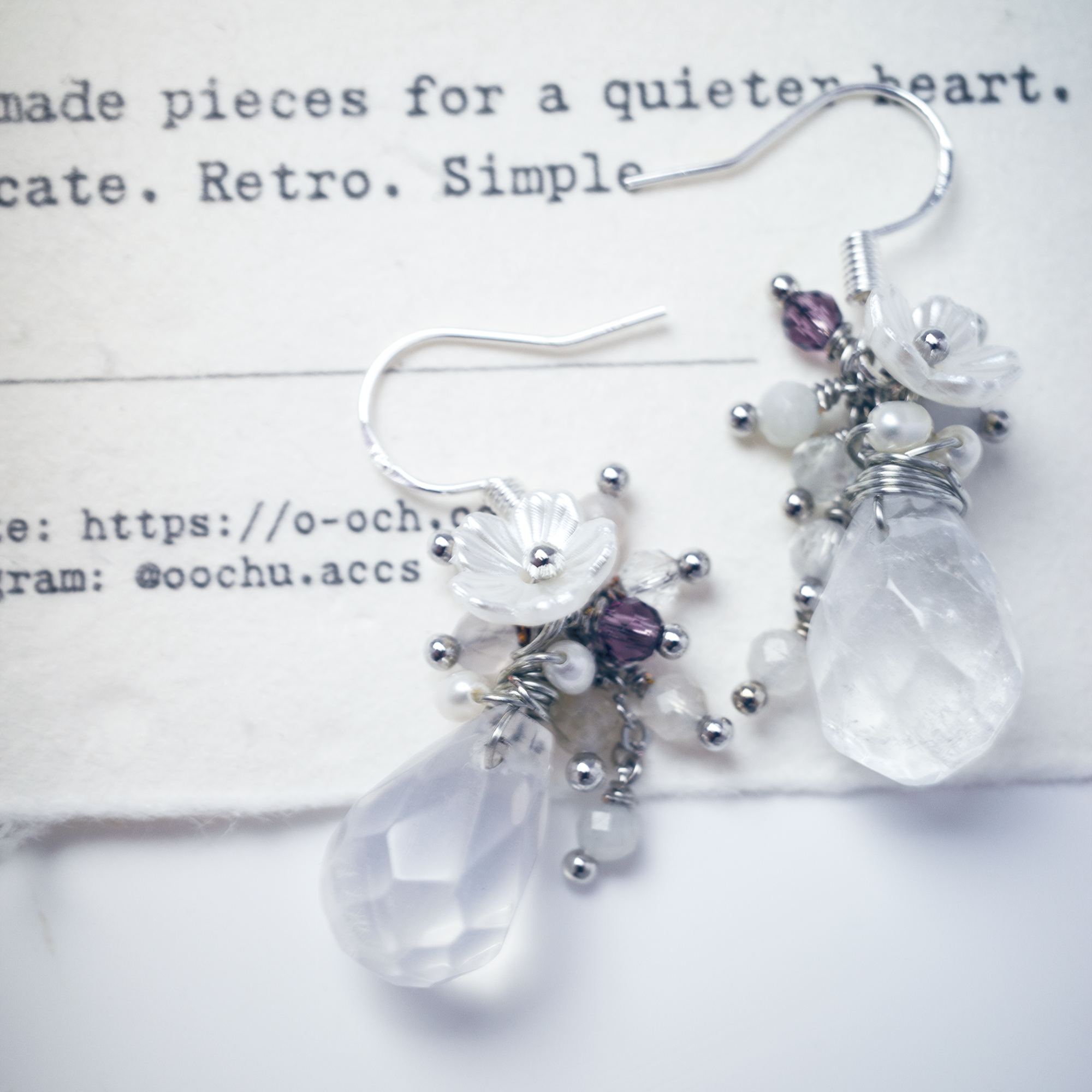 Dewy Flower earrings