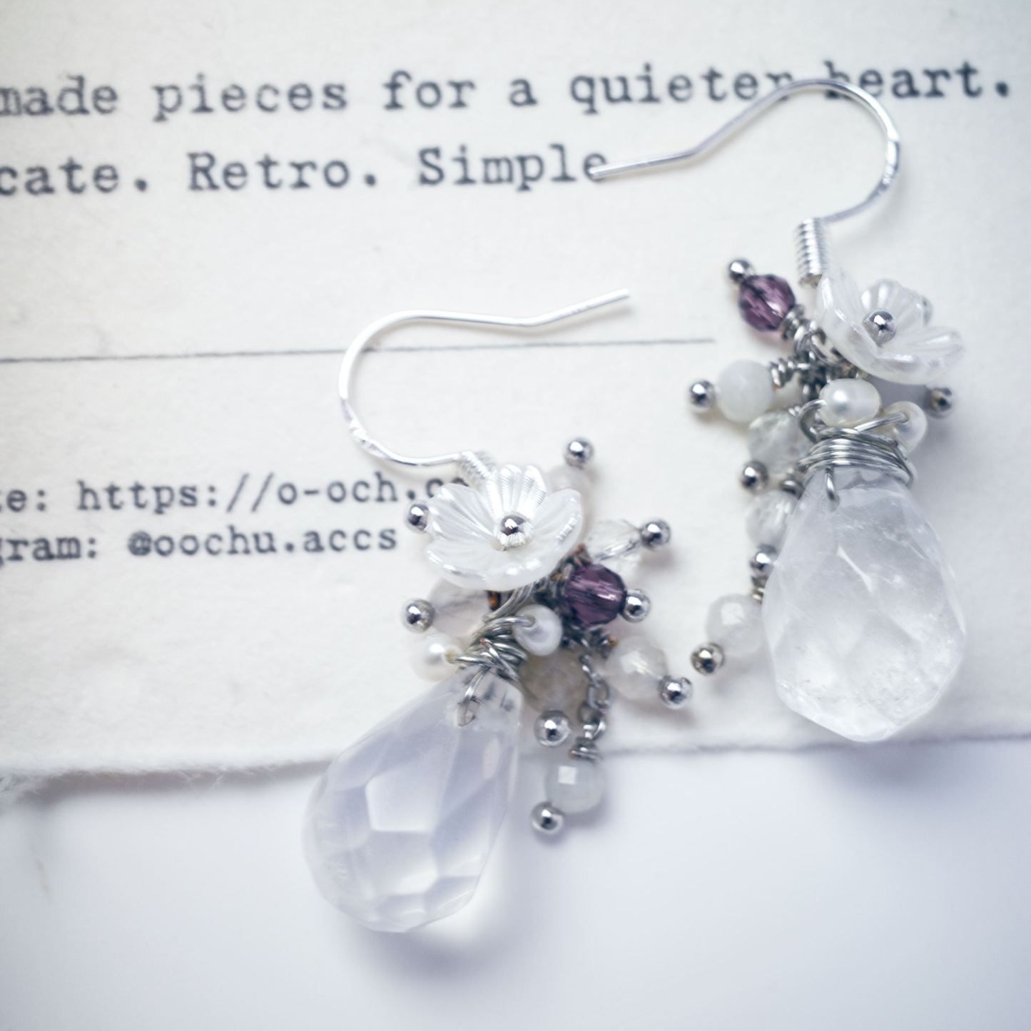 Dewy Flower earrings