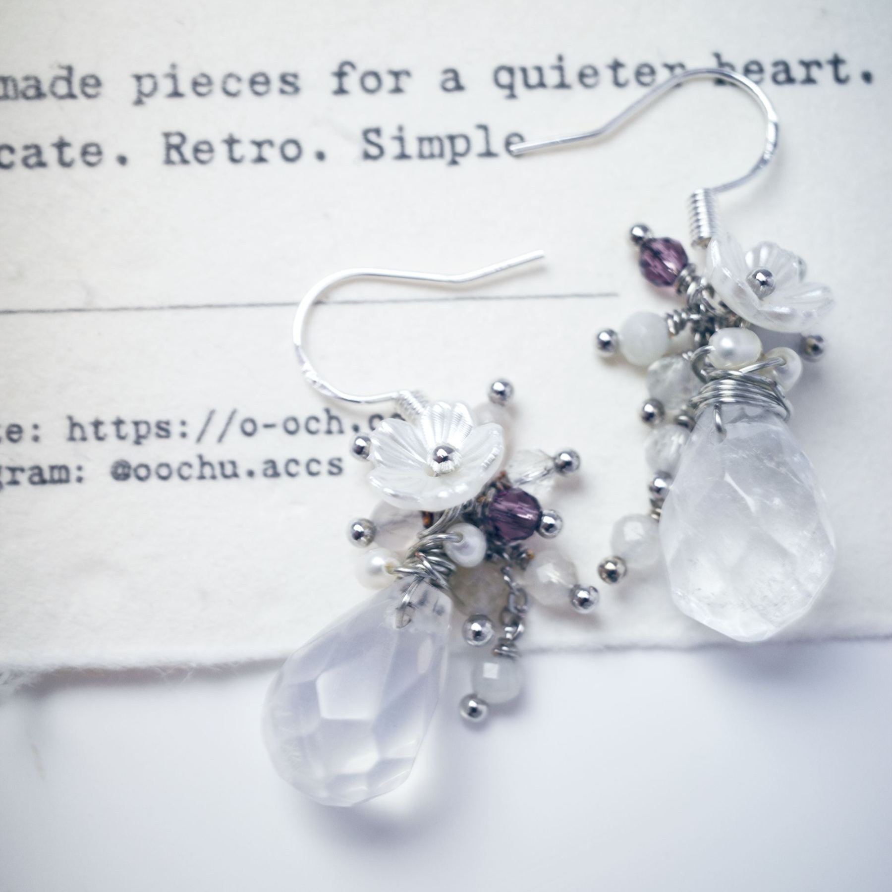 Dewy Flower earrings