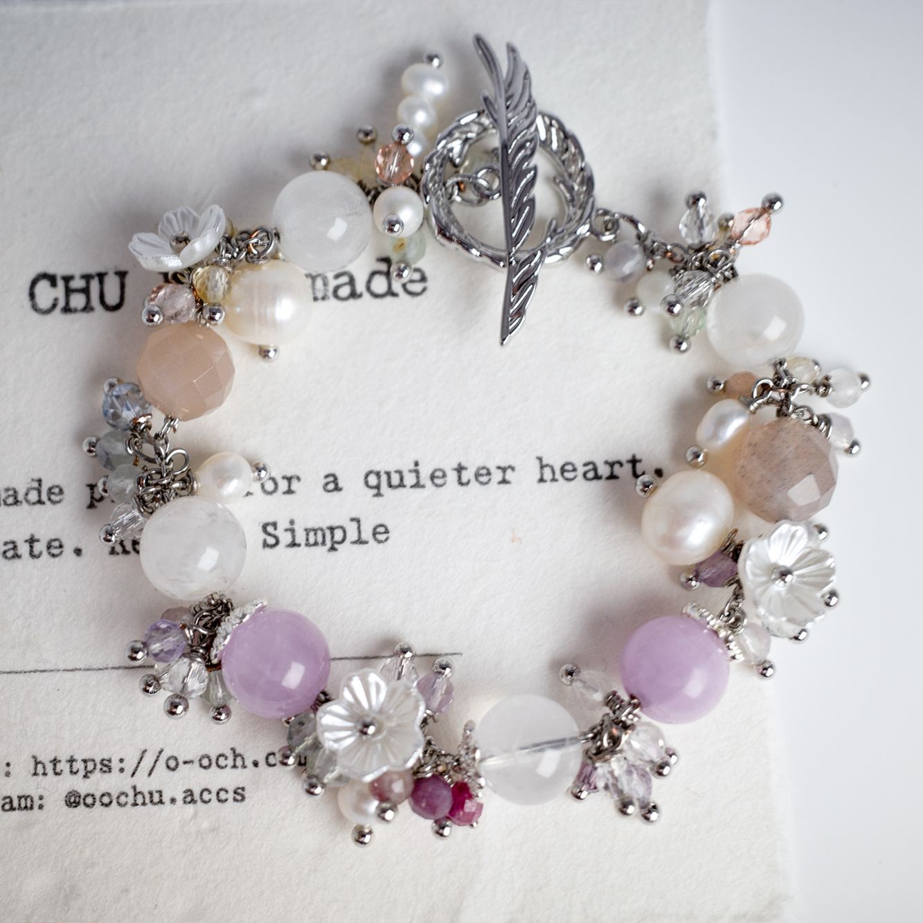  Luminous Ripples Silver Bracelet