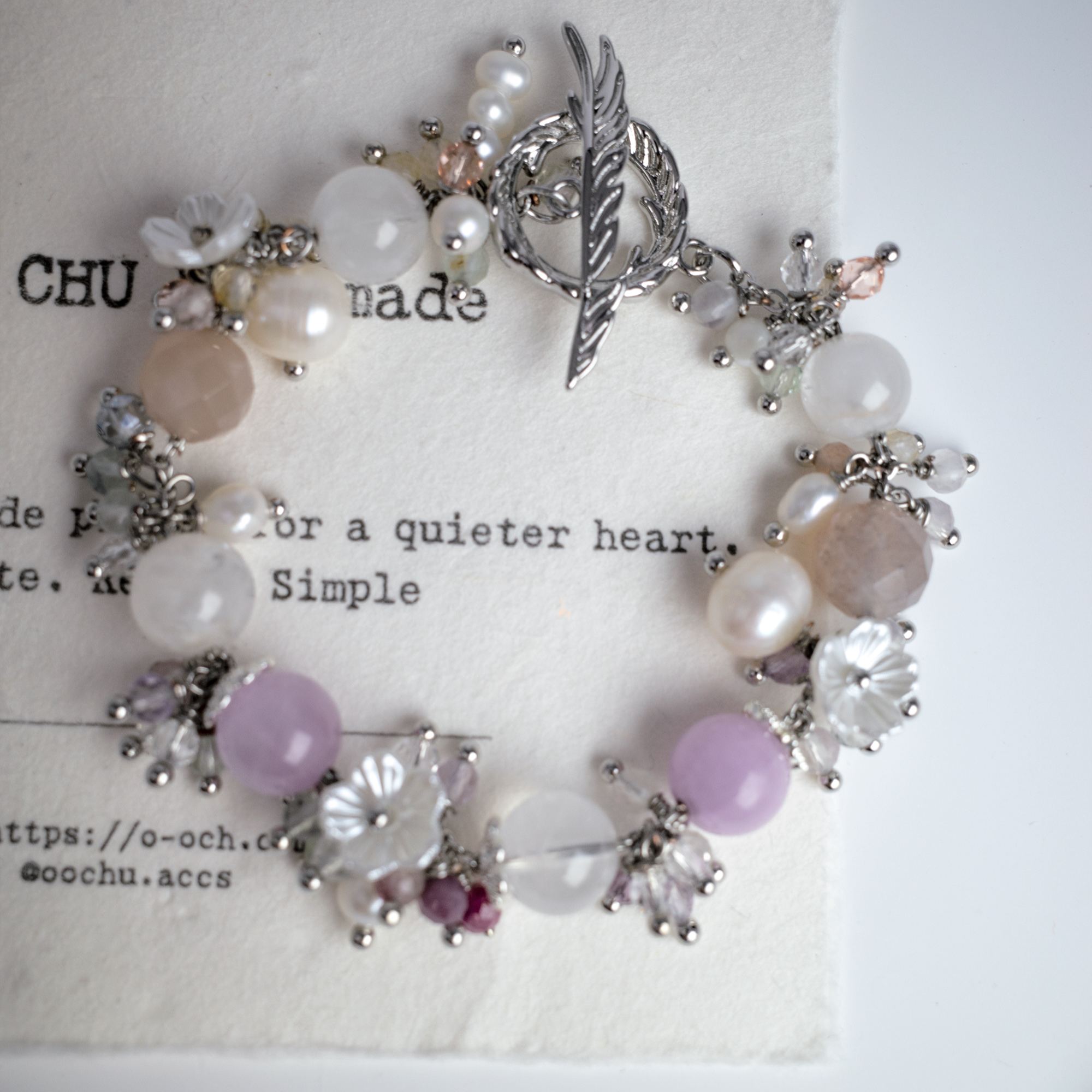  Luminous Ripples Silver Bracelet
