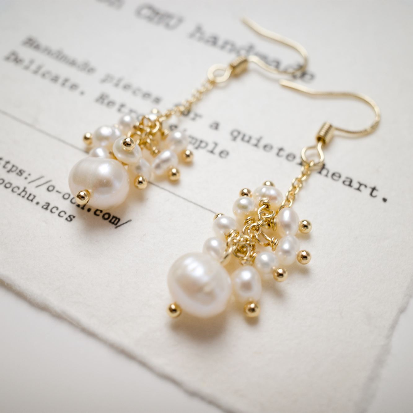 Blanc Dance Pearl Earrings