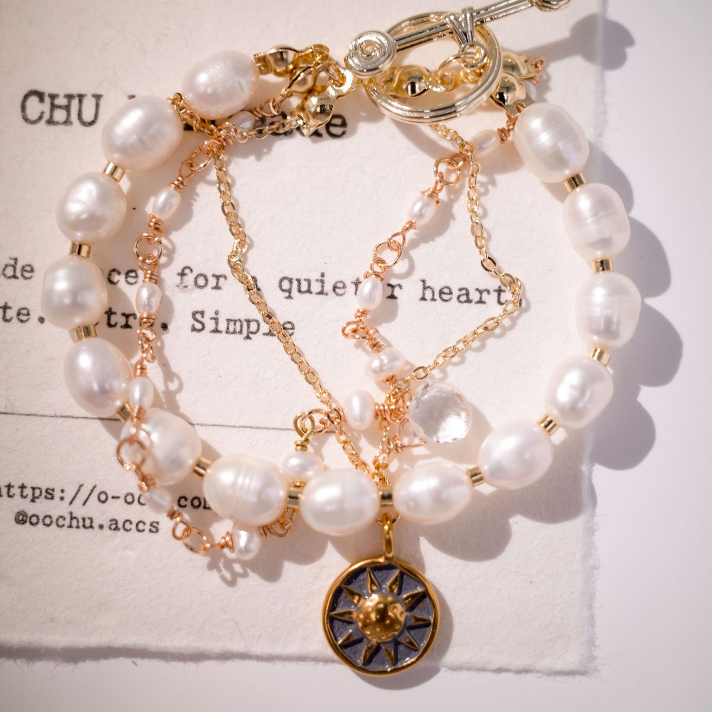 The Solar - Natural Pearl Bracelet