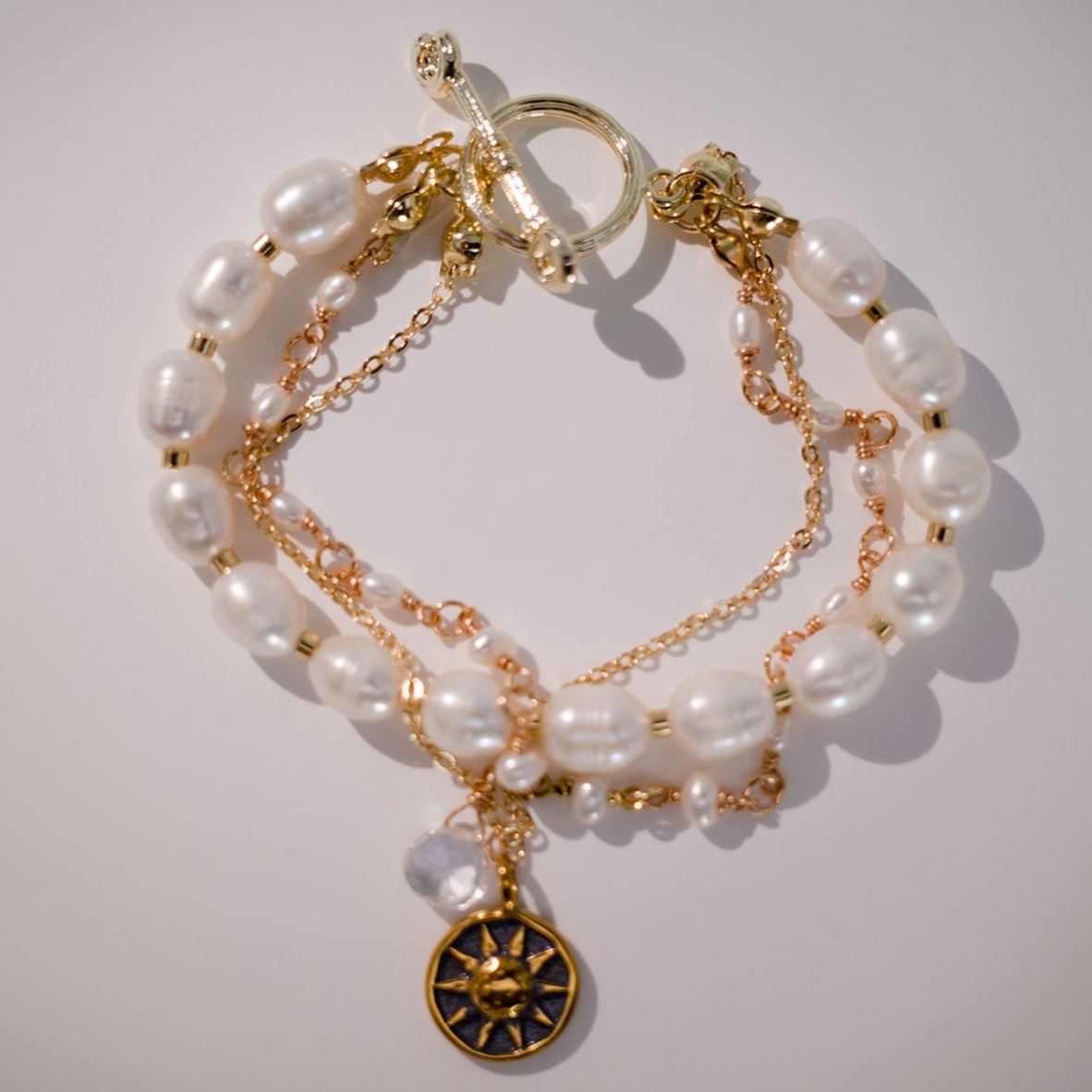 The Solar - Natural Pearl Bracelet