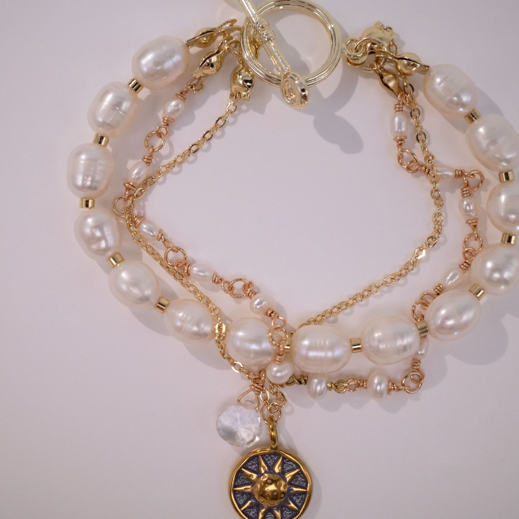The Solar - Natural Pearl Bracelet