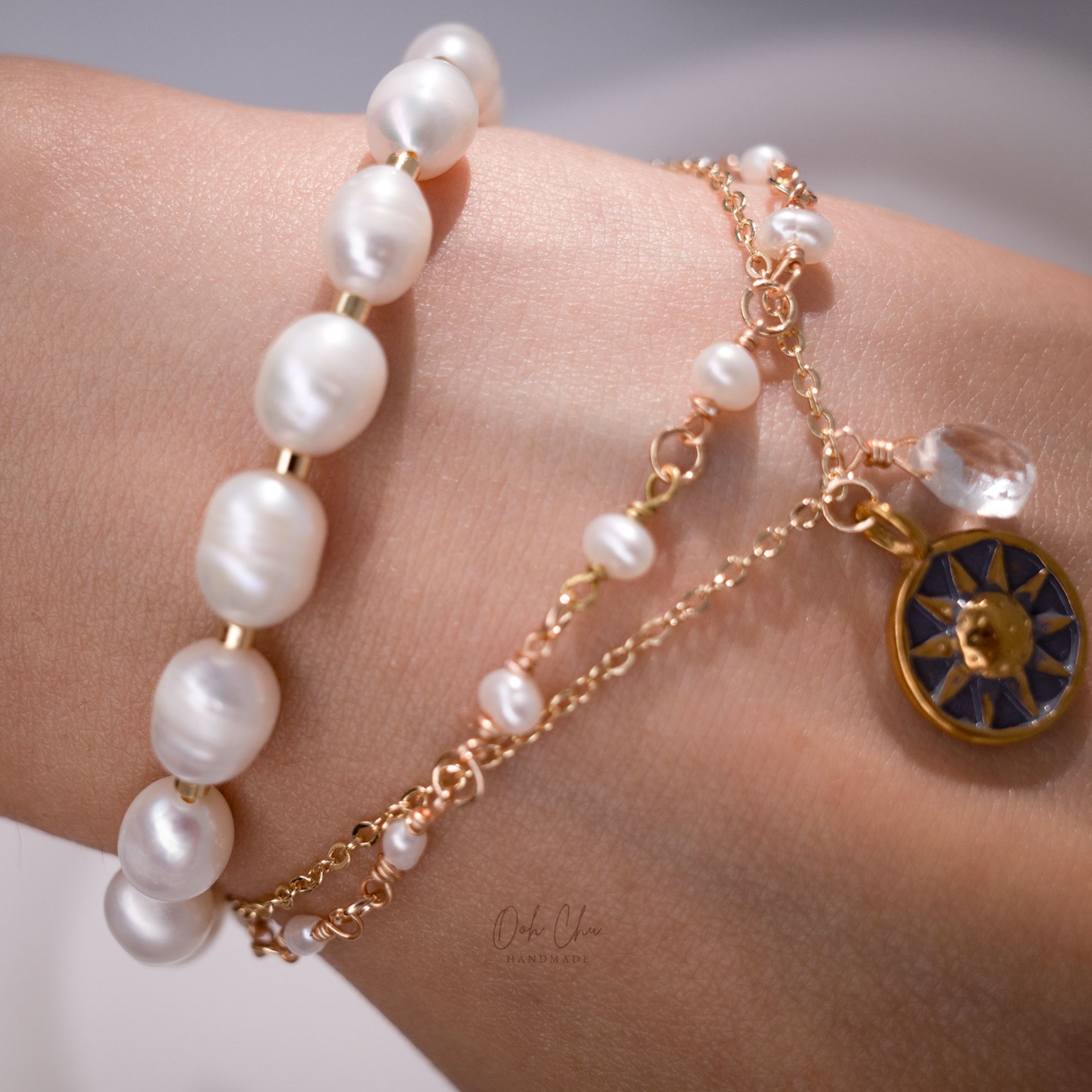 The Solar - Natural Pearl Bracelet