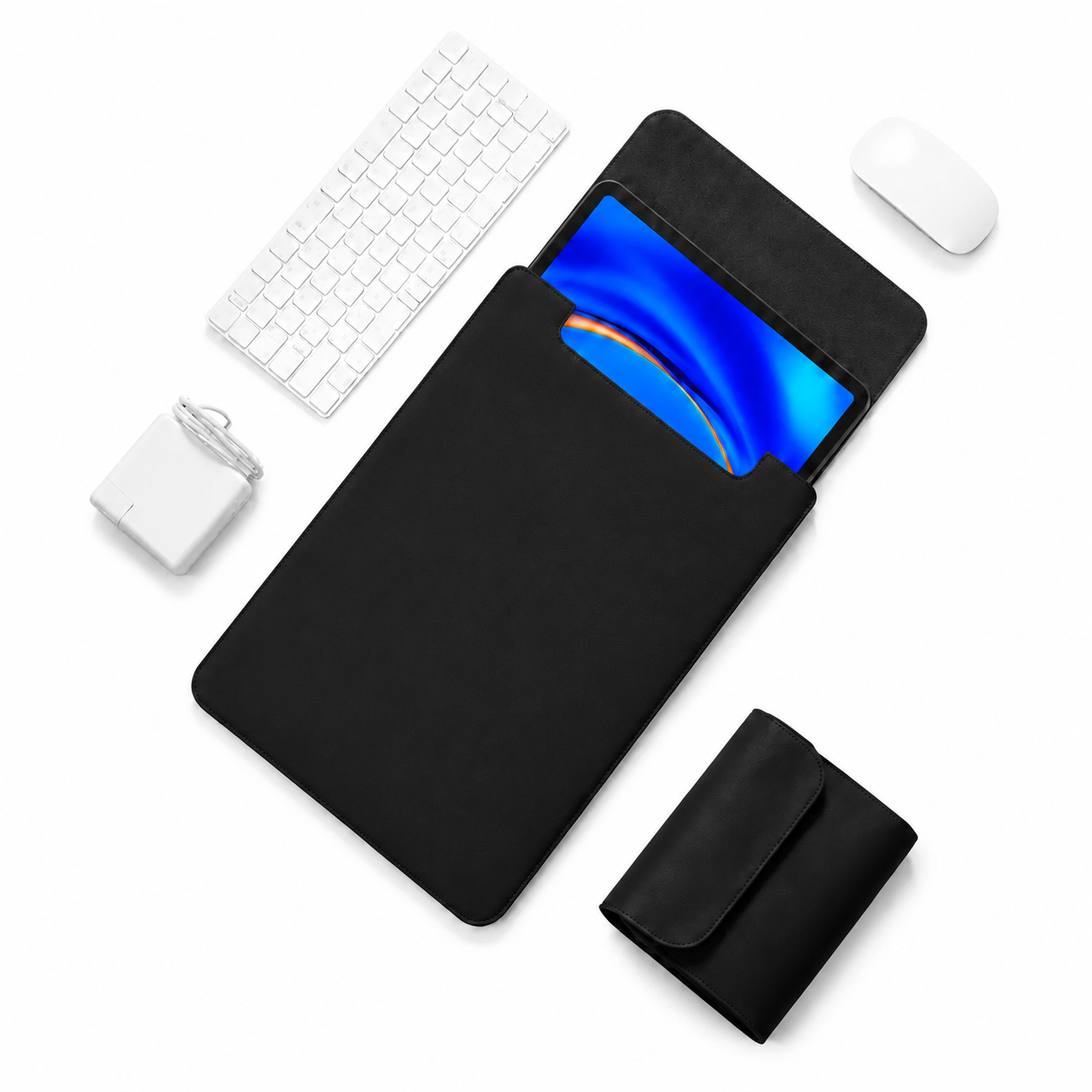 Tablet Carrying Case + Mouse Storage Pouch