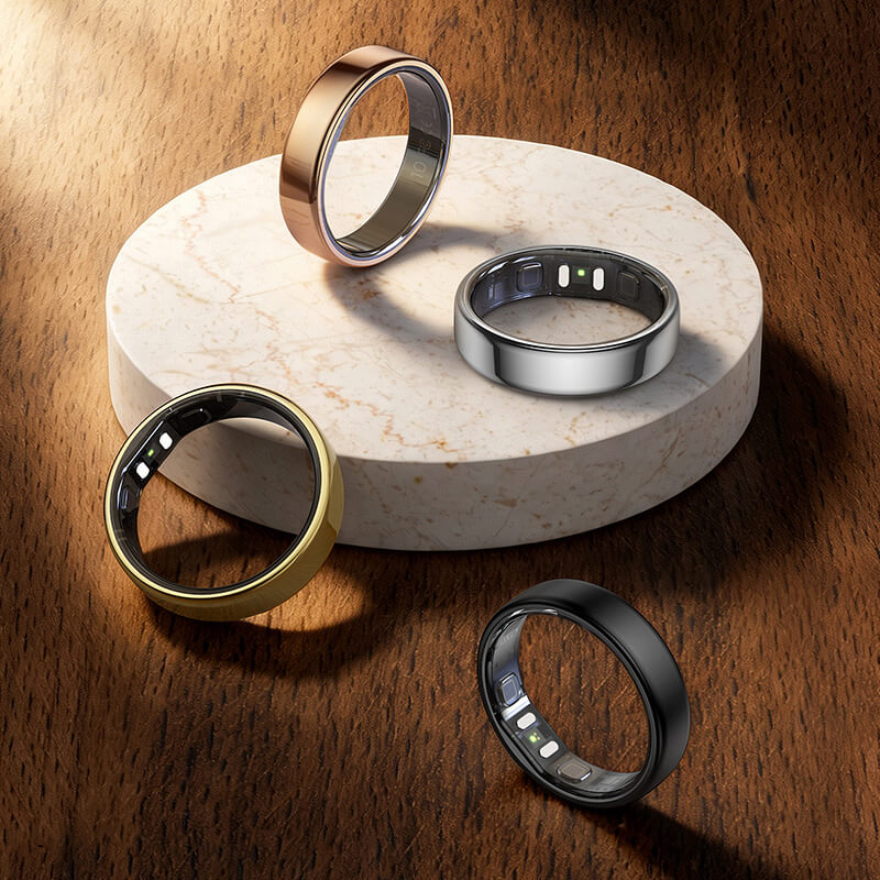 Smart Ring Gen10 – Ultra-Lightweight Fitness Ring Without Subscription with Intelligent Sleep Tracking – 4 Colors, Sizes 6–13