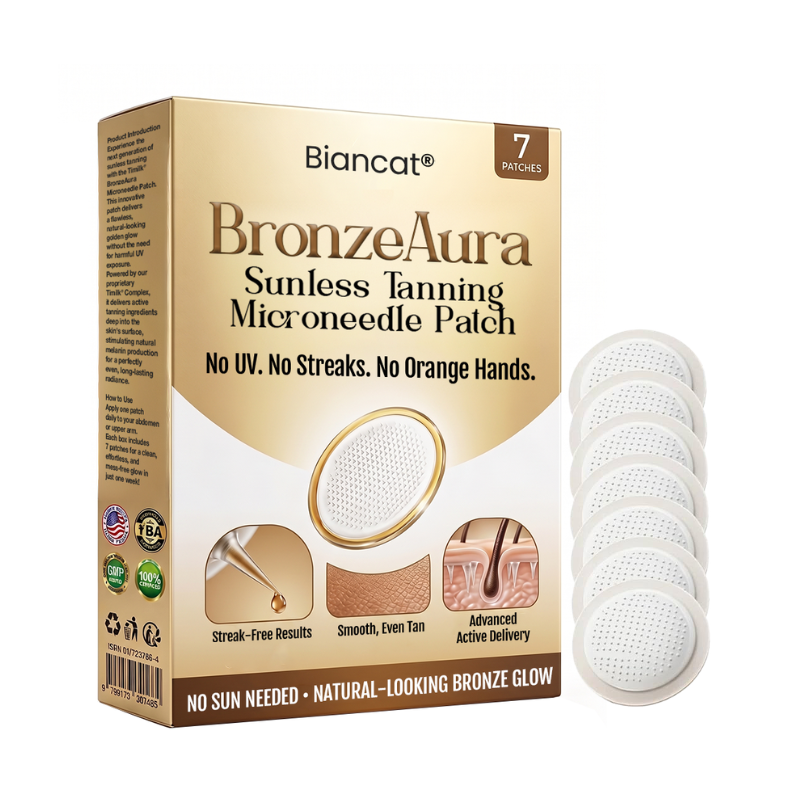 Biancat® BronzeAura サンレスタンニング・マイクロニードルパッチ