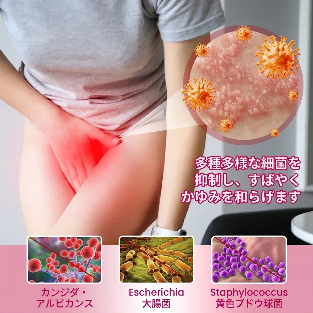 🏆 女性のデリケートゾーンの健康に画期的な進歩！HPVに多角的にアプローチし、わずか3日で不快感をケア。