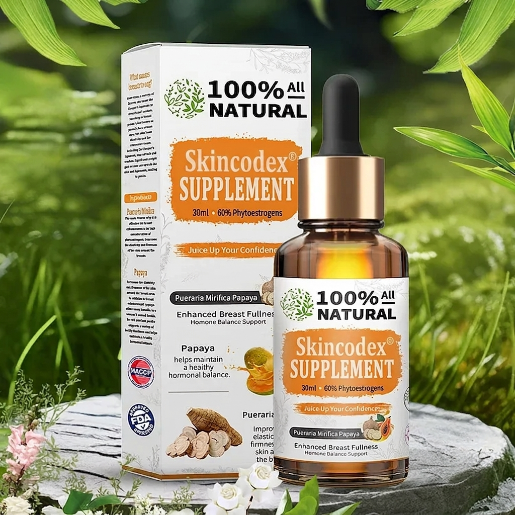 Skincodex® Pro プエラリア・ミリフィカ パパイヤ 天然サプリメント📈（バストアップ促進 – 脂肪代謝を高める – 肌の弾力を回復）