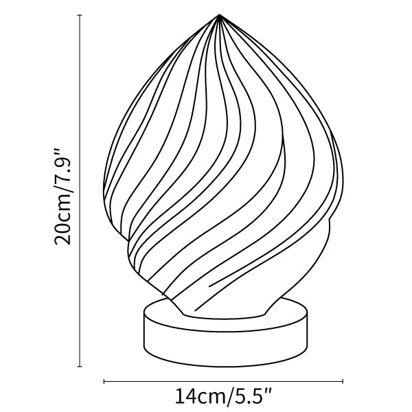 ></p><ul><li>B: Dia 14cm x H 21cm / ∅ 5.5″ x H 8.3″</li></ul><p><img src=