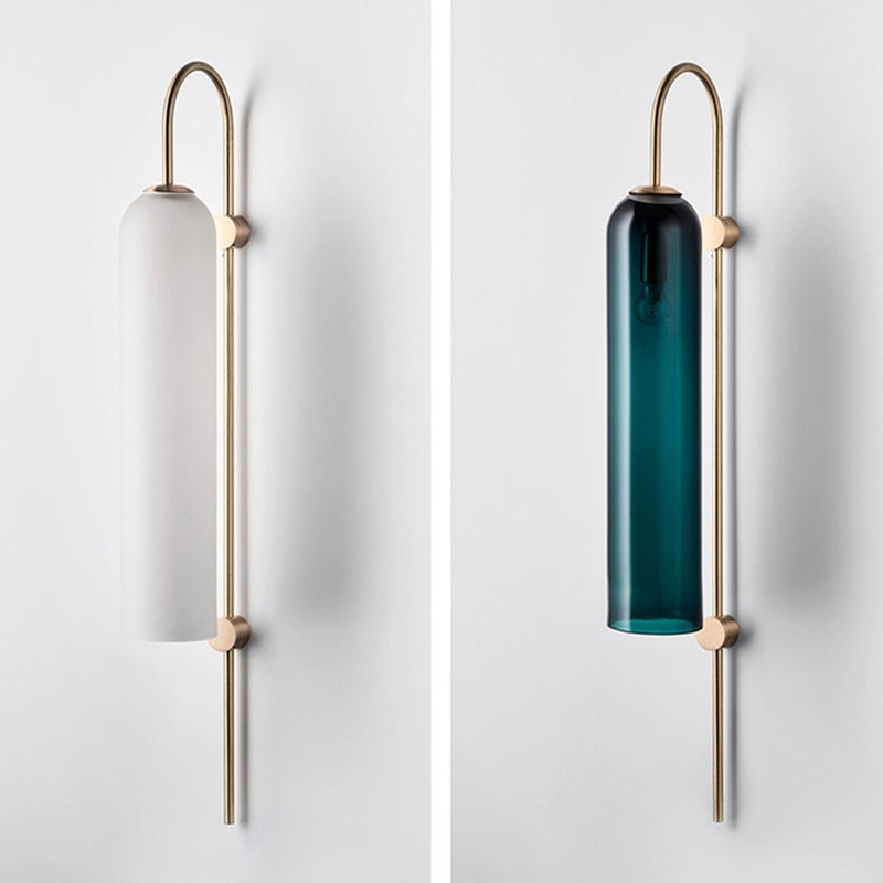 Glass Tubular Wall Lamp