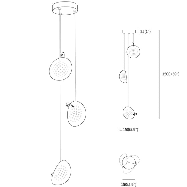 ></p><ul><li>5頭のサイズ：直径15cm x 高さ150cm / ∅ 5.9″ x 高さ59″</li></ul><p><img src=