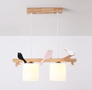 BIRDY Wooden Pendant Light