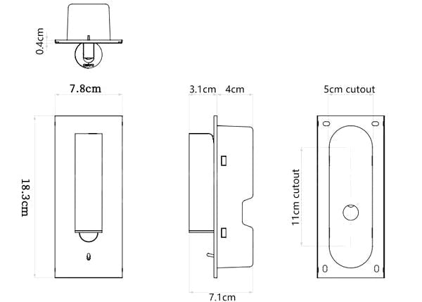 ></p><p><strong>FEATURES</strong></p><ul><li>Materials: Aluminum alloy, Metal</li><li>Finishes: Matt Black, Matt White, Copper, Bronze, Chrome,Nickel</li><li>Lampshade: Matt Black, Matt White, Copper, Bronze, Chrome,Nickel</li><li>Light source: Integrated LED</li><li>Kelvin range: Warm Light (3000K), Neutral Light (4500K), Cool Light (6000K)</li><li>Switch: Compatible with ordinary household switches, not compatible with dimmers,</li><li>Hardwired.</li><li>Voltage: AC 110-240V</li><li>Environment: Indoor</li><li>IP rating 20 - not waterproof.</li><li>Certification: Compliant with North America, Australia, Europe, and Middle East Certification.</li></ul><p><strong>
  </div>
  <button
    class=