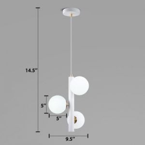 Three Glass Ball Pendant Lamp