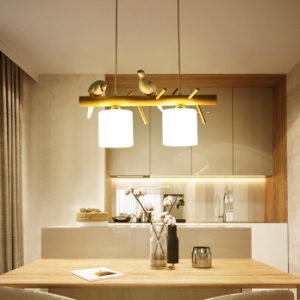 BIRDY Wooden Pendant Light