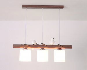 BIRDY Wooden Pendant Light