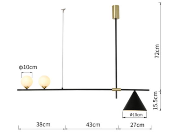 Balance 3-head Chandelier