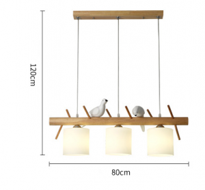 BIRDY Wooden Pendant Light