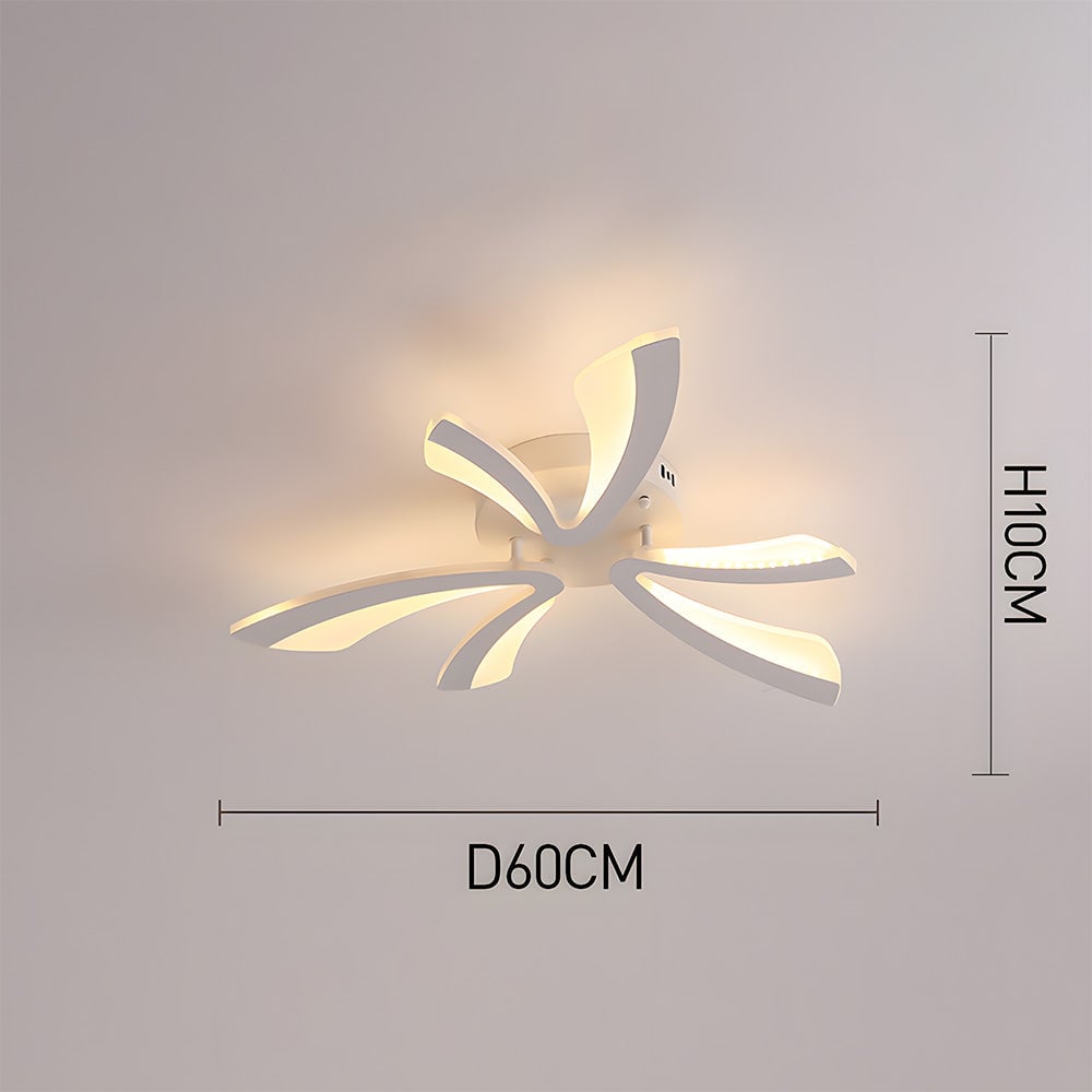北欧風の花びらアクリル製リビングルーム用シーリングライト-冂 NOX