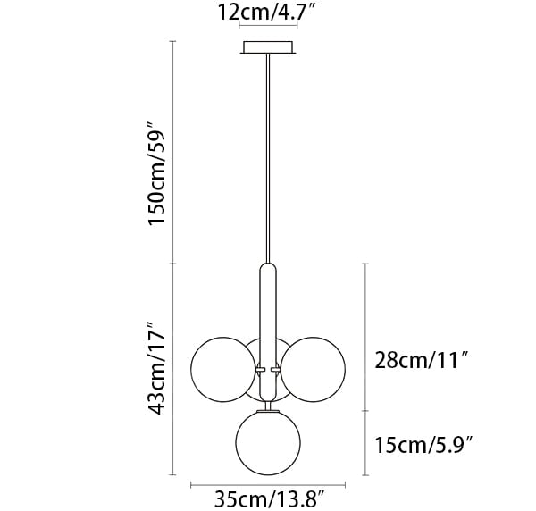 ></p><ul><li><span>6heads size: Dia 30cm x H 150cm / ∅ 11.8″ x H 59″</span></li></ul><p><img alt=