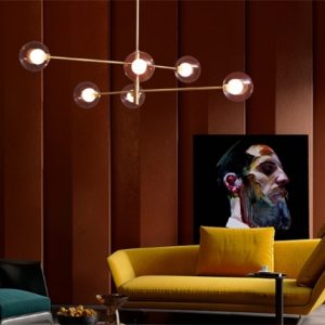 Glass Ball Molecular Pendant Lamp