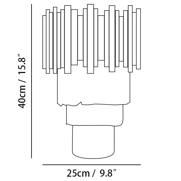 ></p><ul><li>サイズ: 直径27cm x 高さ50cm / ∅ 10.6″ x 高さ19.7″</li></ul><p><img src=