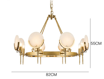 DISC Marble Chandelier