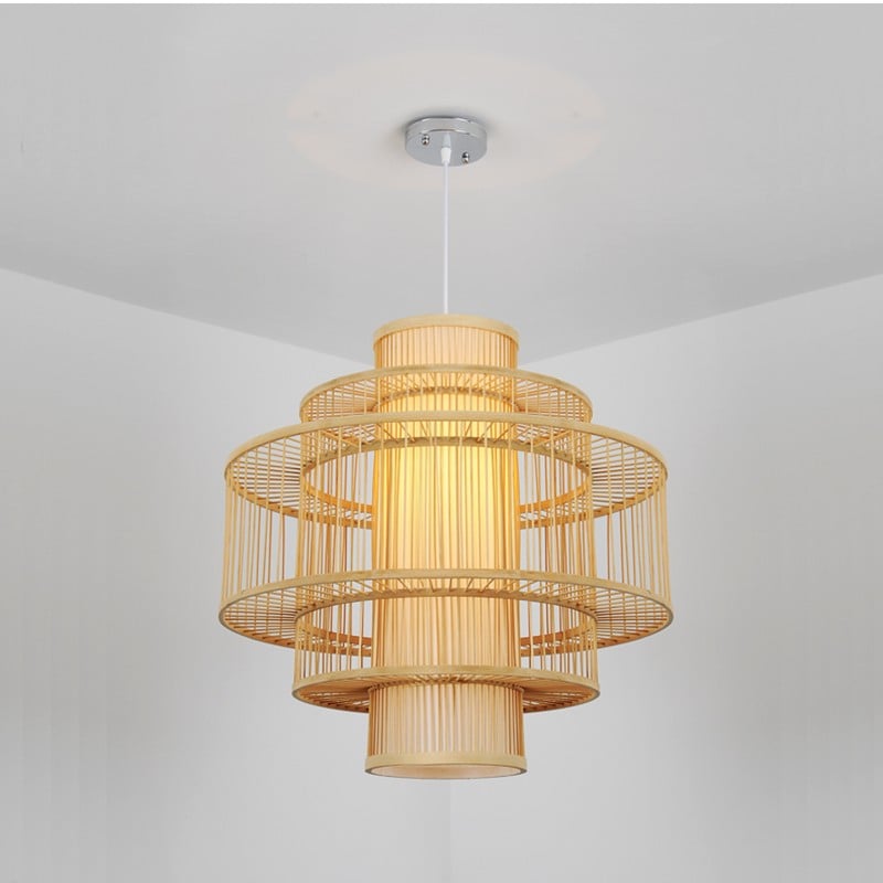 Chinese Bamboo Weaving Creative Chandelier