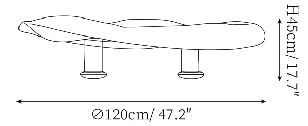 ></p><ul><li>吊り下げサイズ: 直径120cm x 高さ45cm / <span data-mce-fragment=