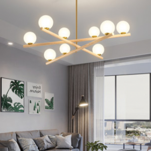 Minimalist Line Ball Chandelier