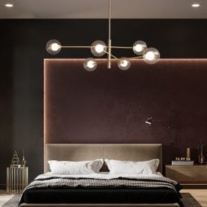 Glass Ball Molecular Pendant Lamp