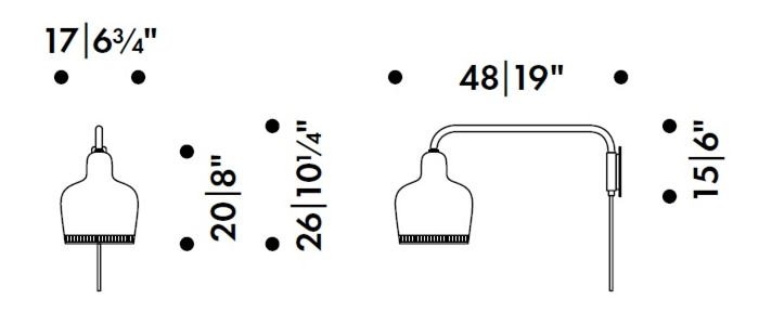 A330S Golden Bell Wall Lamp