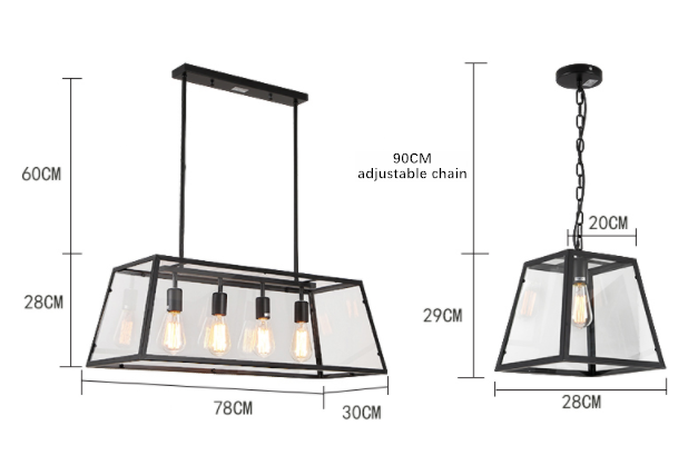 Vintage REXAM Hanging Light